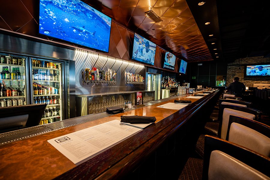 The interior of the main bar at Sweetwater Tavern and Grille